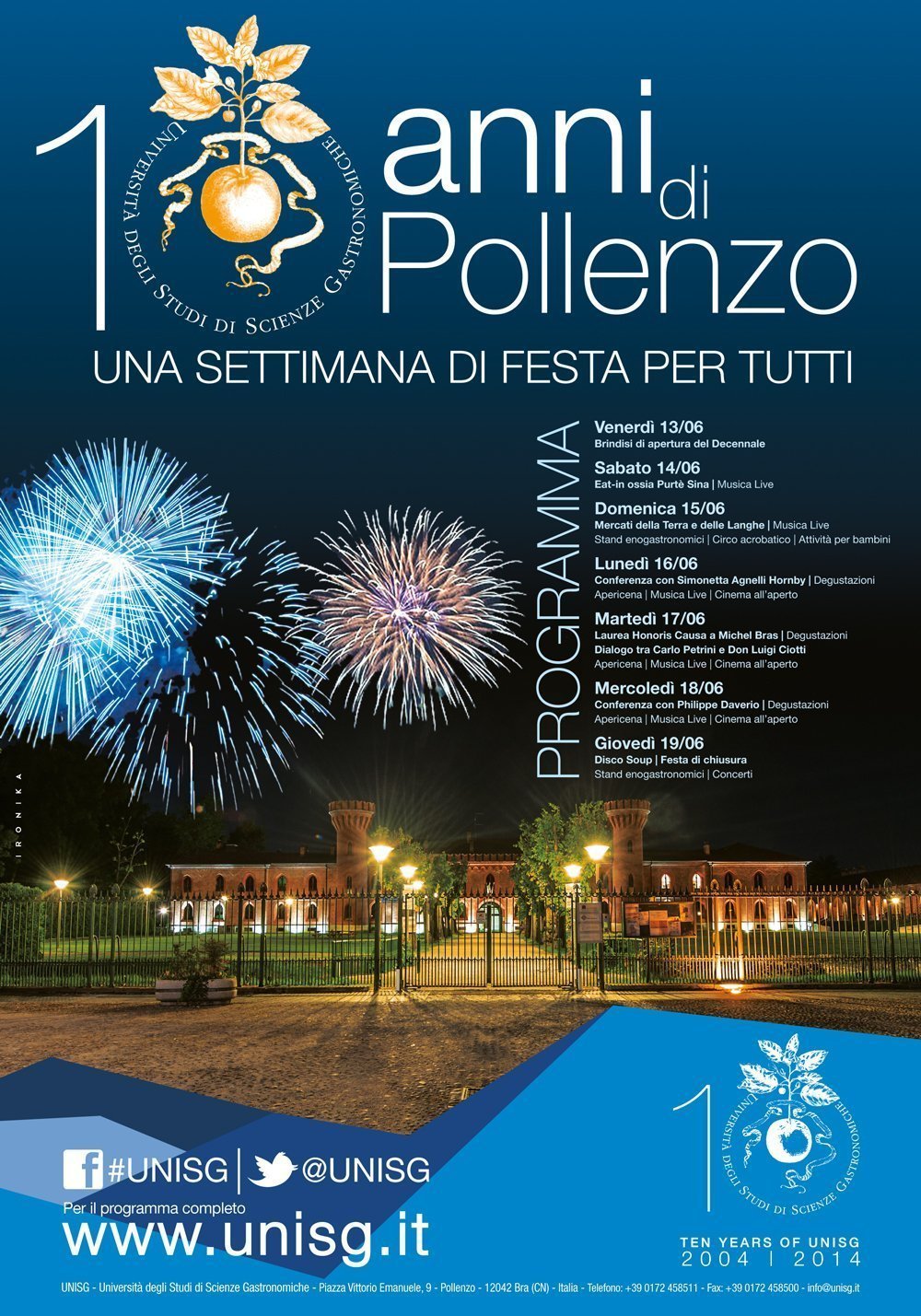 10 anni di Pollenzo / Celebration Week