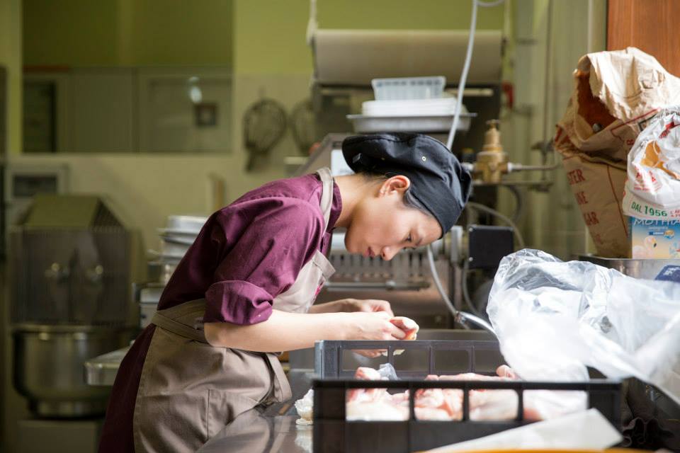 Amy in cucina