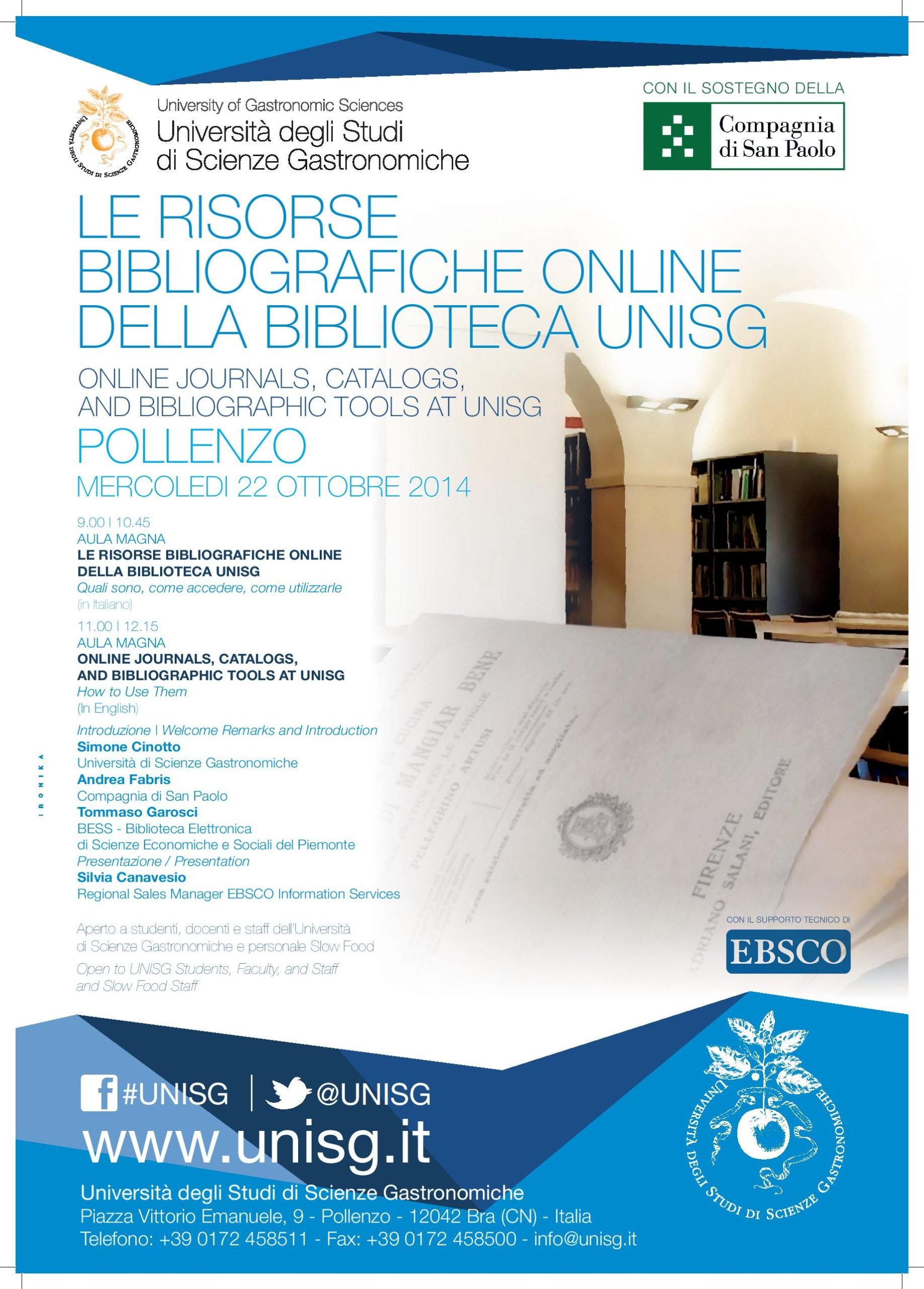 La Biblioteca Online UNISG