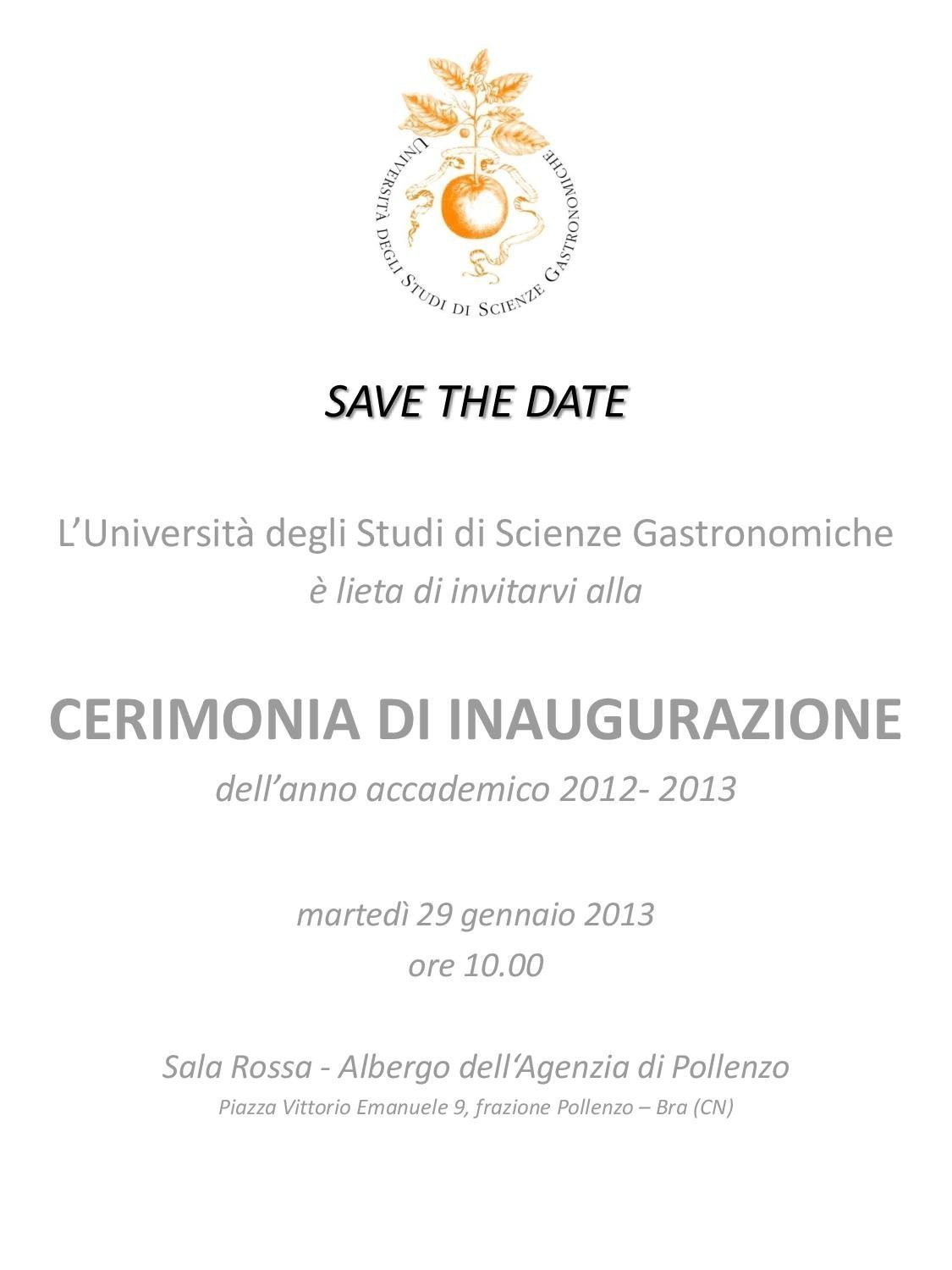 Cerimonia di Inaugurazione A.A. 2012-13