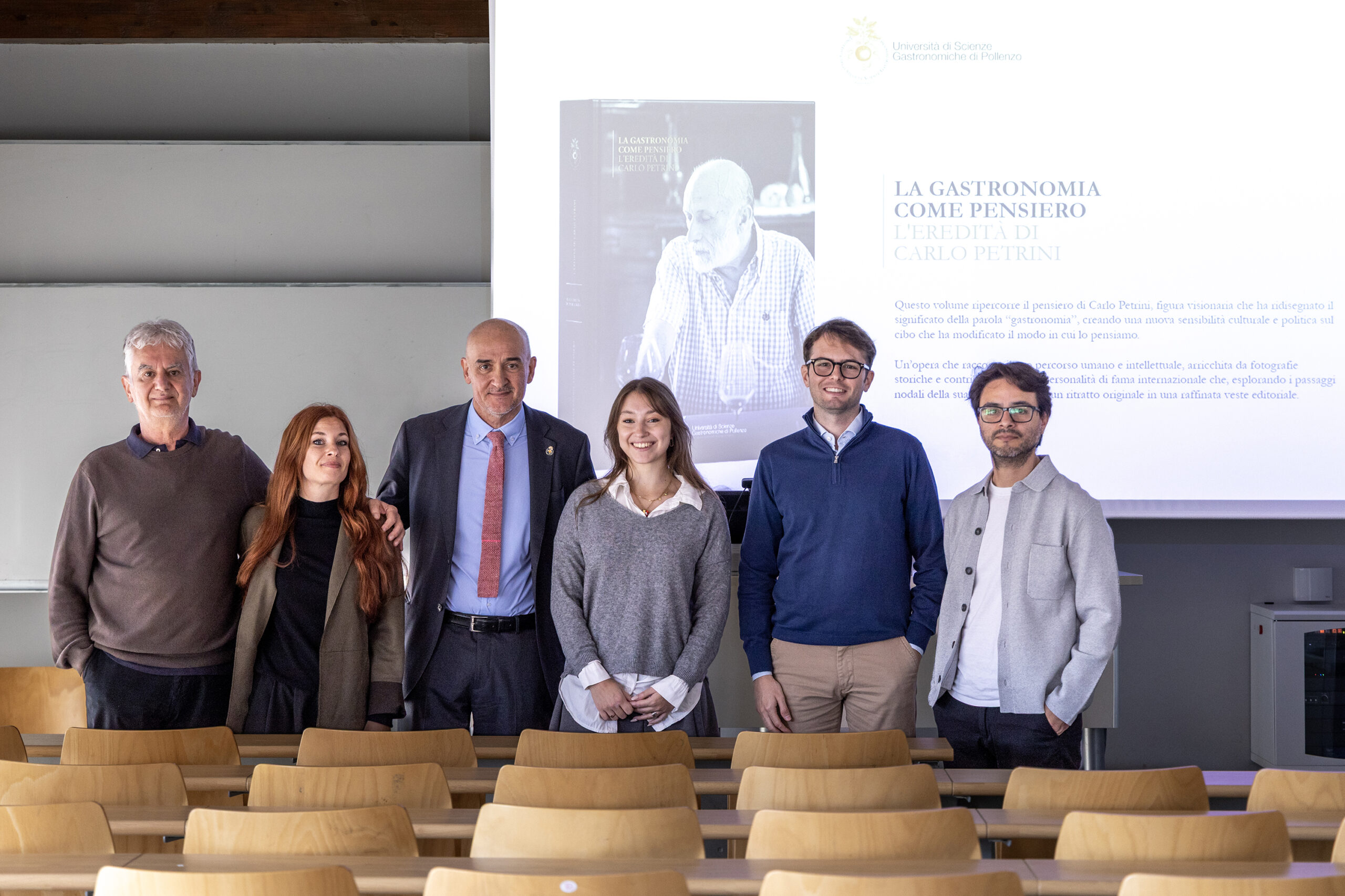 alcuni dei componenti del team di ricerca e editoriale del progetto (ph. © giacomo piumatti unisg )