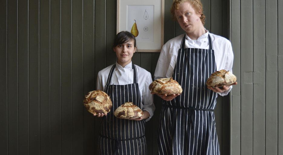 Ben Reade and Sashana Souza Zanella of the Edinburgh Food Studio at the Academic Tables
