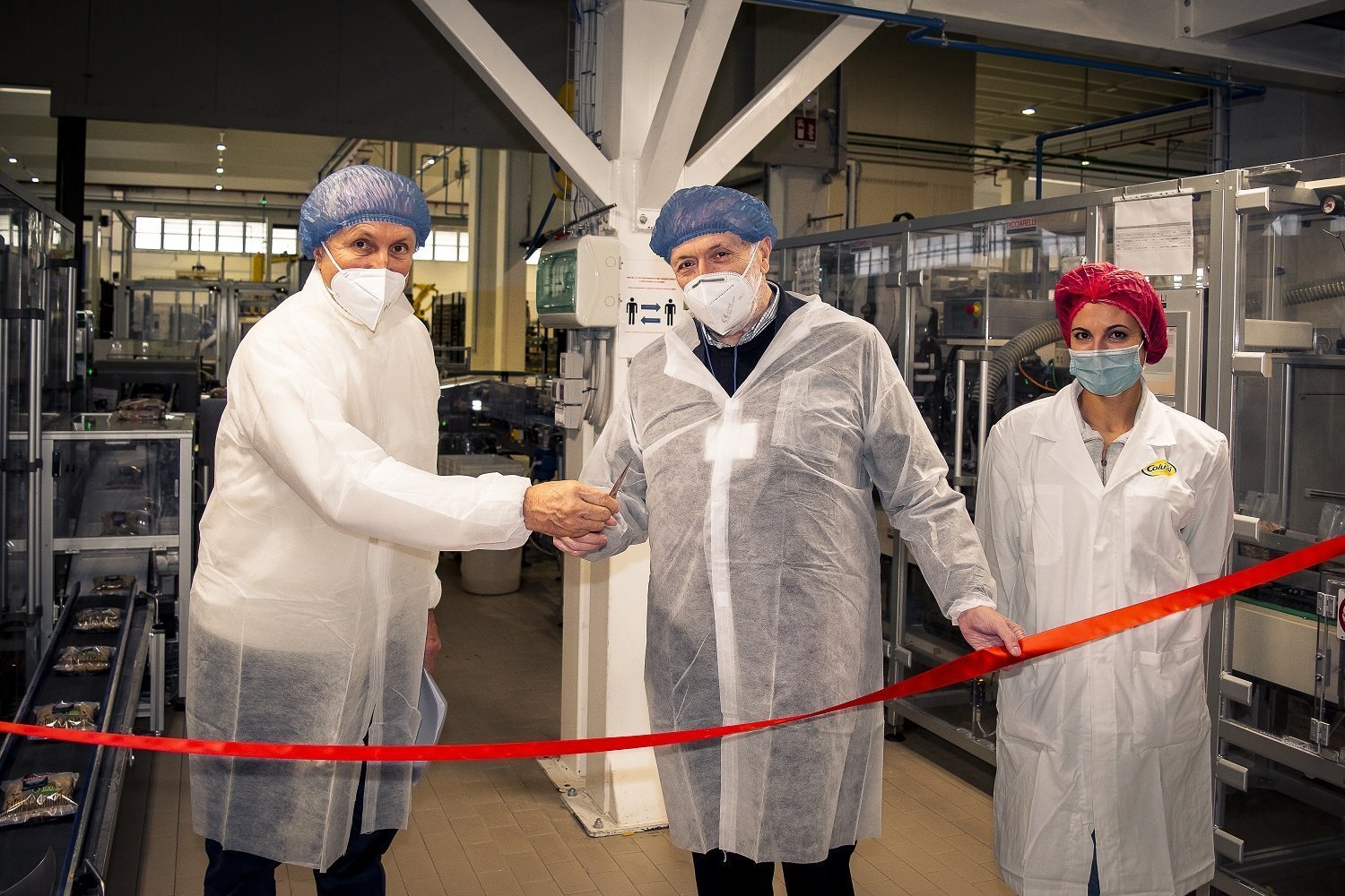 Inaugurata la nuova linea di pasta con incarto compostabile Agnesi nello stabilimento Agnesi di Fossano