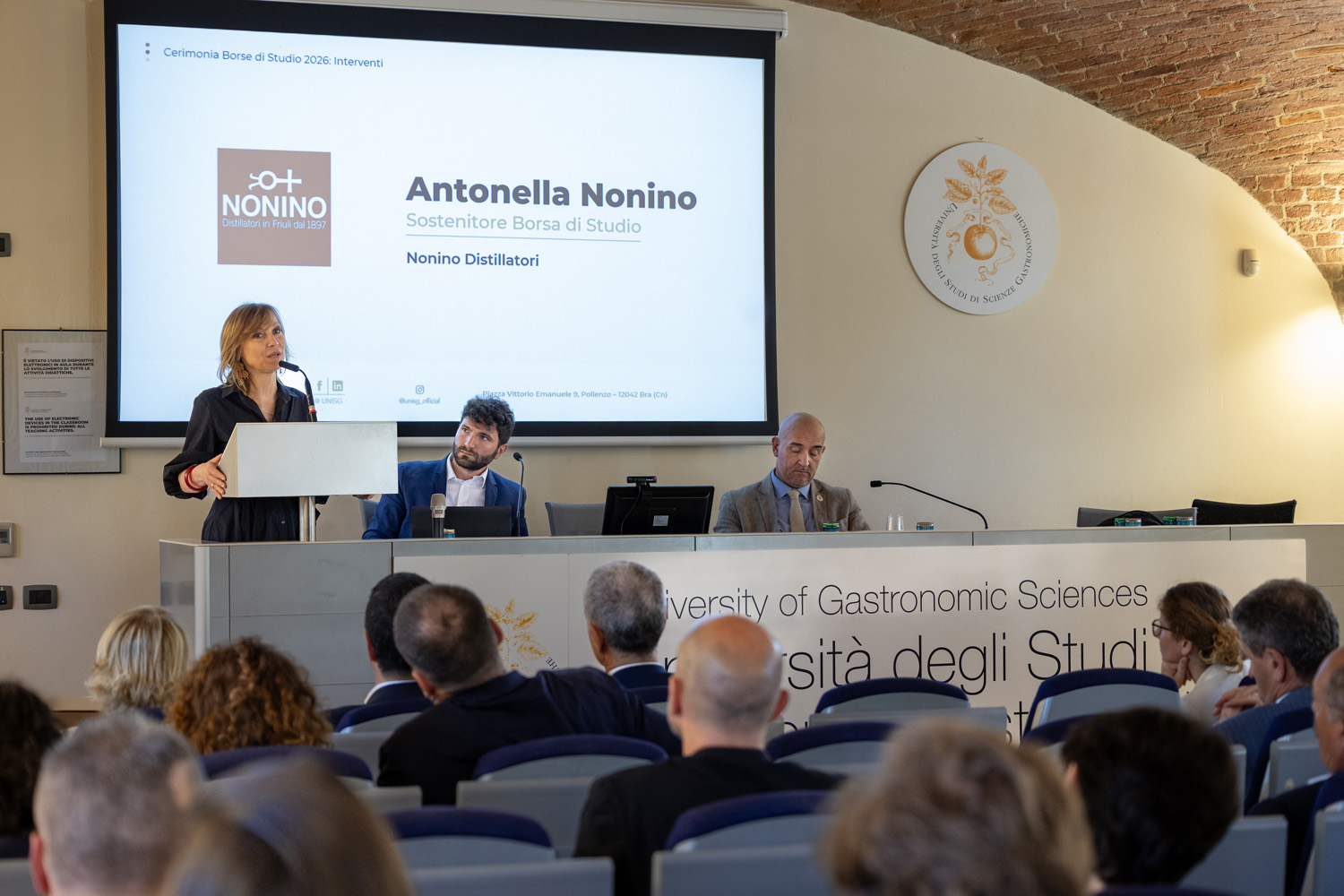 img 5561 unisg pollenzo cerimonia borse studio 2026 antonella nonino sostenitore